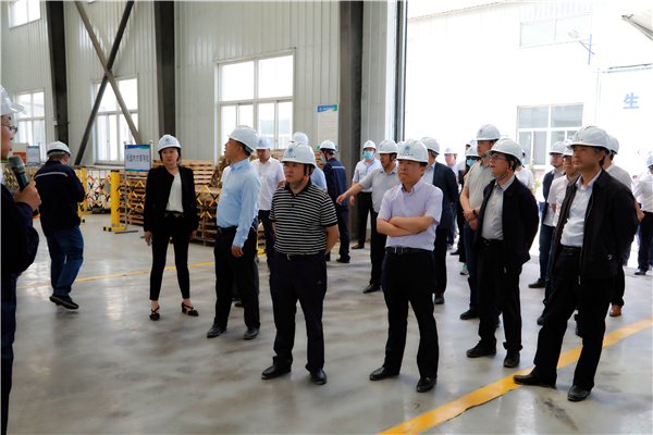 优发国际集团复工复产促增添项目观摩聚会与会职员走进大秦国源三秦环保秦邦园区在榆项目