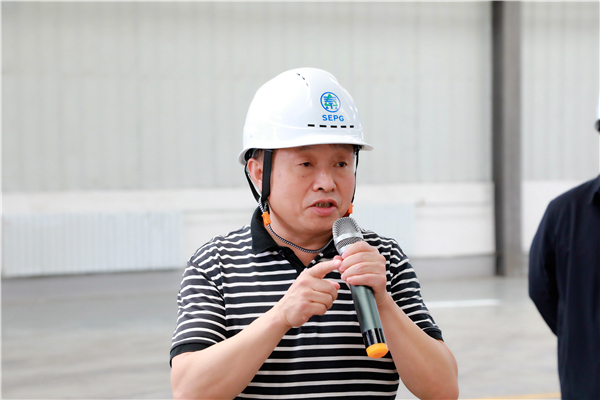 优发国际集团复工复产促增添项目观摩聚会与会职员走进大秦国源三秦环保秦邦园区在榆项目