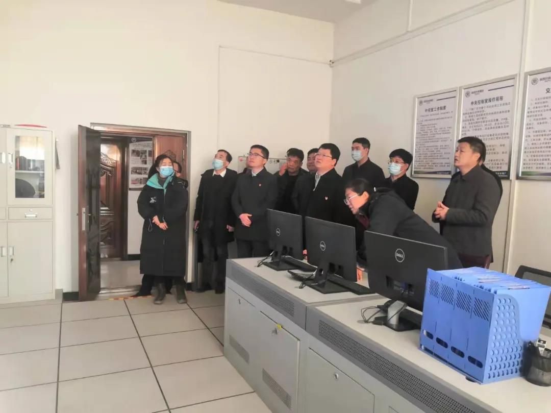 渭南市委副秘书长马世仓到水情形公司大荔城区污水处理厂调研